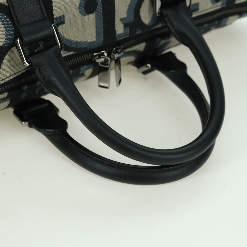 【日本直送】Christian Dior Trotter帆布旅行包 40吋 兩用款 海軍藍/銀色 正品 YKZ1047SAM-6