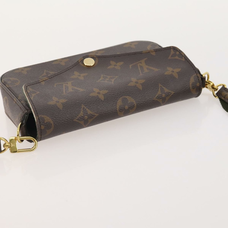 【日本直送】路易威登 Monogram 多款 Felicie 手拿包 卡其色 M80091 LV 正品 174165A-5