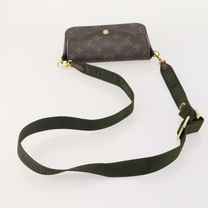 【日本直送】路易威登 Monogram 多款 Felicie 手拿包 卡其色 M80091 LV 正品 174165A-6