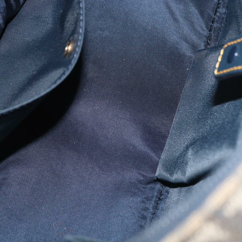 【日本直送】Christian Dior Trotter帆布馬鞍包 海軍藍 金色 正品 175481A-10