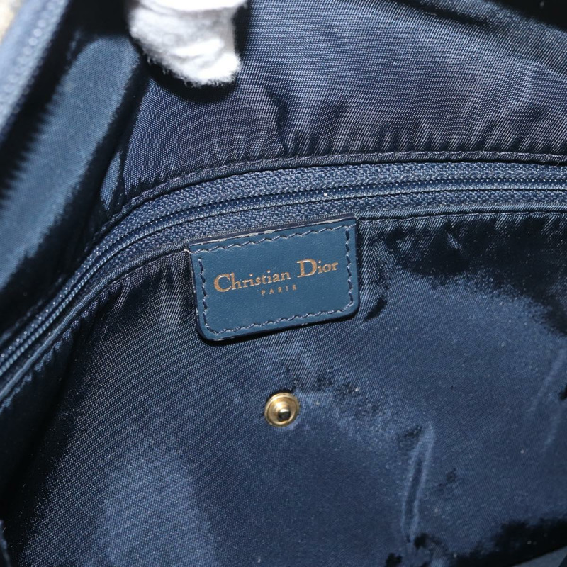 【日本直送】Christian Dior Trotter帆布馬鞍包 海軍藍 金色 正品 175481A-18
