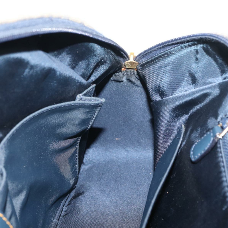 【日本直送】Christian Dior Trotter帆布馬鞍包 海軍藍 金色 正品 175481A-20