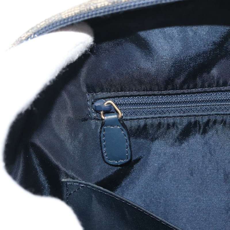 【日本直送】Christian Dior Trotter帆布馬鞍包 海軍藍 金色 正品 175481A-23