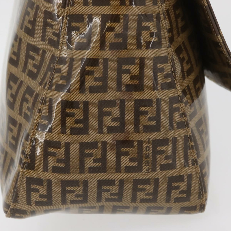 【日本直送】FENDI Zucchino帆布Mamma Baguette肩背包 米色 金色 正品 175477-4