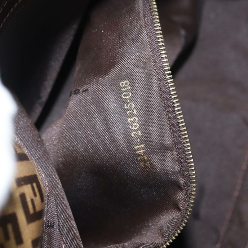 【日本直送】FENDI Zucchino帆布Mamma Baguette肩背包 米色 金色 正品 175477-11