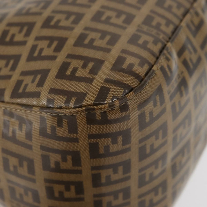 【日本直送】FENDI Zucchino帆布Mamma Baguette肩背包 米色 金色 正品 175477-15