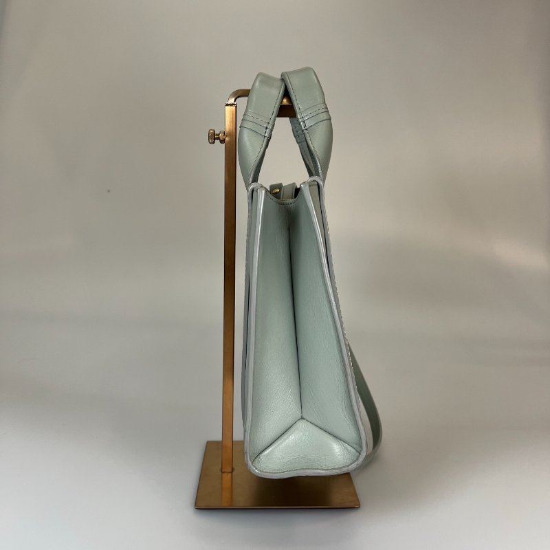 CHLOE 皮革湖水綠WOODY 小號 兩用包-3