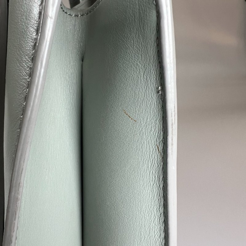 CHLOE 皮革湖水綠WOODY 小號 兩用包-6