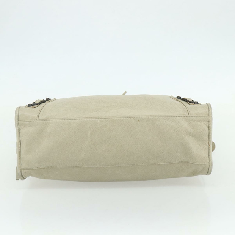 【日本直送】BALENCIAGA The City 手提包 皮革 2way 象牙色 115748 正品 175528A-4