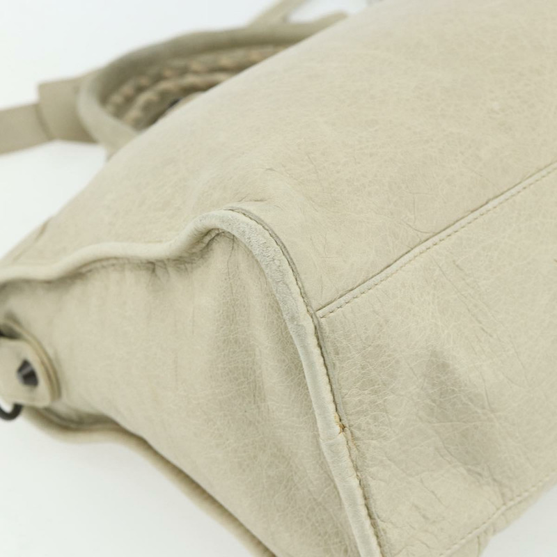 【日本直送】BALENCIAGA The City 手提包 皮革 2way 象牙色 115748 正品 175528A-16