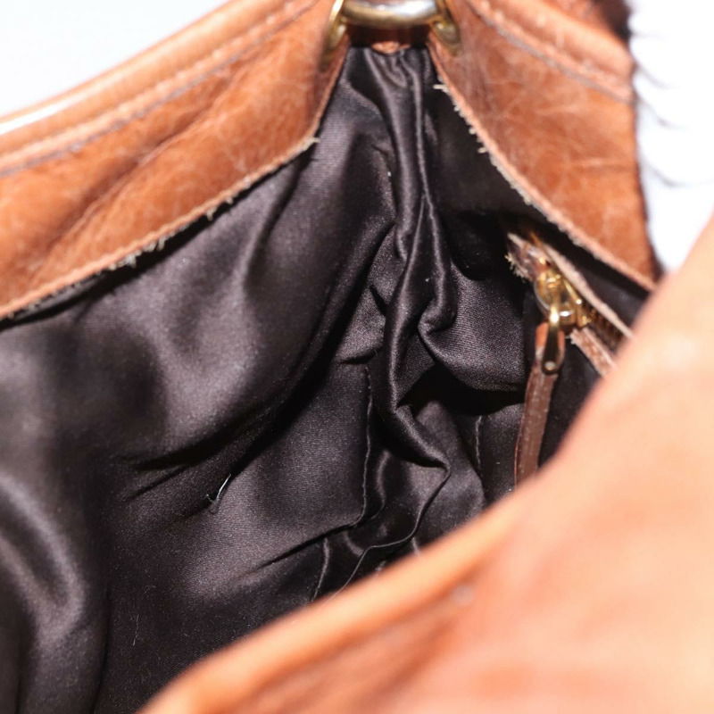 【日本直送】Miu Miu Matelasse 手提包 皮革 2way Brown Gold Auth 175497A-23