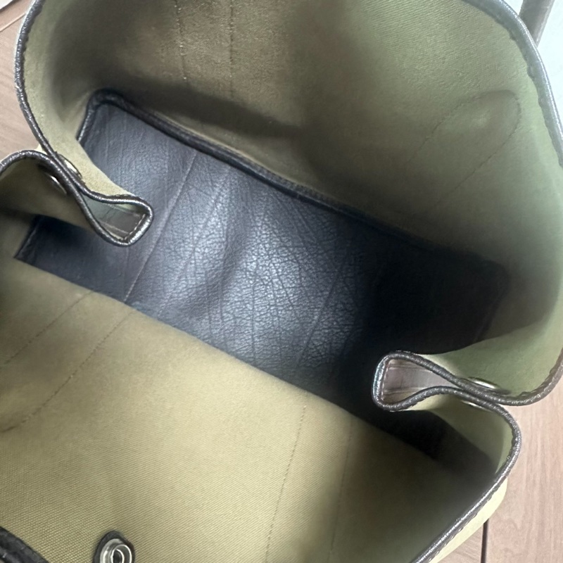 【罕見顏色✨日系軍裝風🪖男女都適合👫🏻】Hermes 愛馬仕 Garden party 36 橄欖綠拼烏木色-8