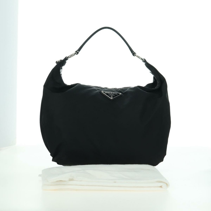【日本直送】PRADA 單肩包 尼龍 黑色 銀色 正品 am11322V-11