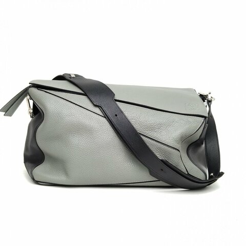 LOEWE Puzzle36幾何包大號拼色牛皮肩背包