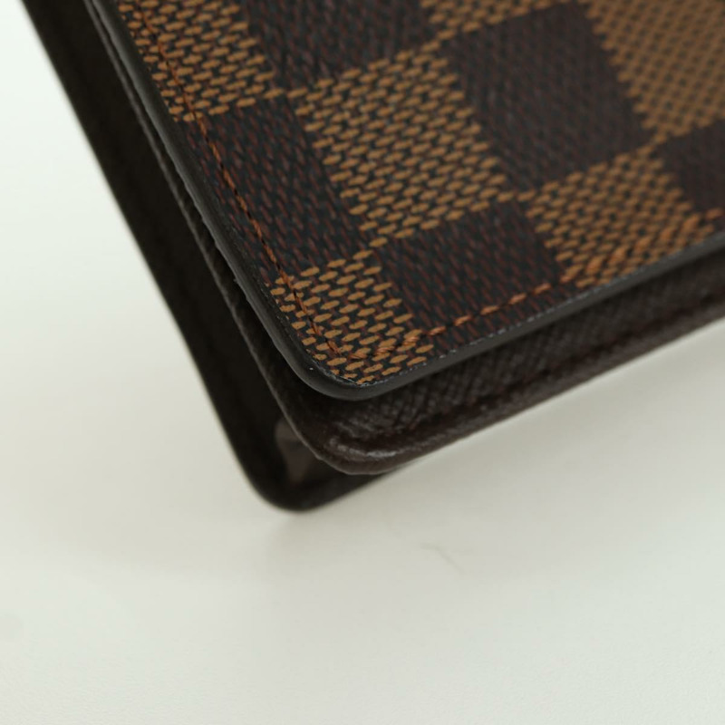 【日本直送】路易威登 Damier Ebene Porte Cartes Credit 長皮夾 N60825 正品 am11341V-6