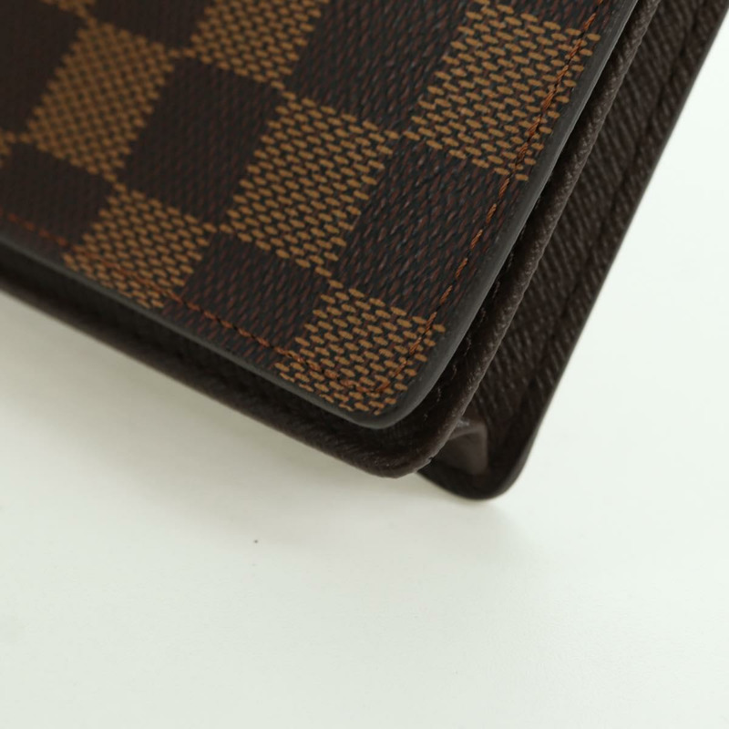 【日本直送】路易威登 Damier Ebene Porte Cartes Credit 長皮夾 N60825 正品 am11341V-13