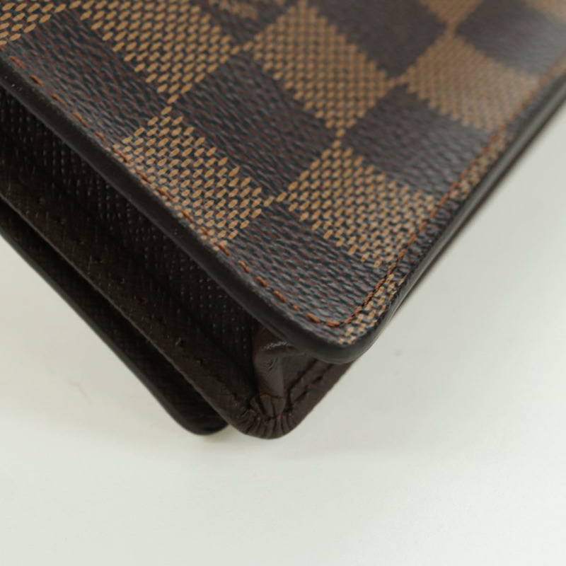 【日本直送】路易威登 Damier Ebene Porte Cartes Credit 長皮夾 N60825 正品 am11341V-14