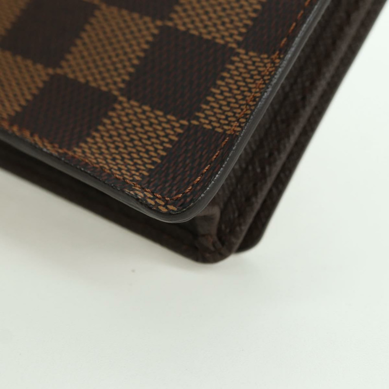 【日本直送】路易威登 Damier Ebene Porte Cartes Credit 長皮夾 N60825 正品 am11341V-15