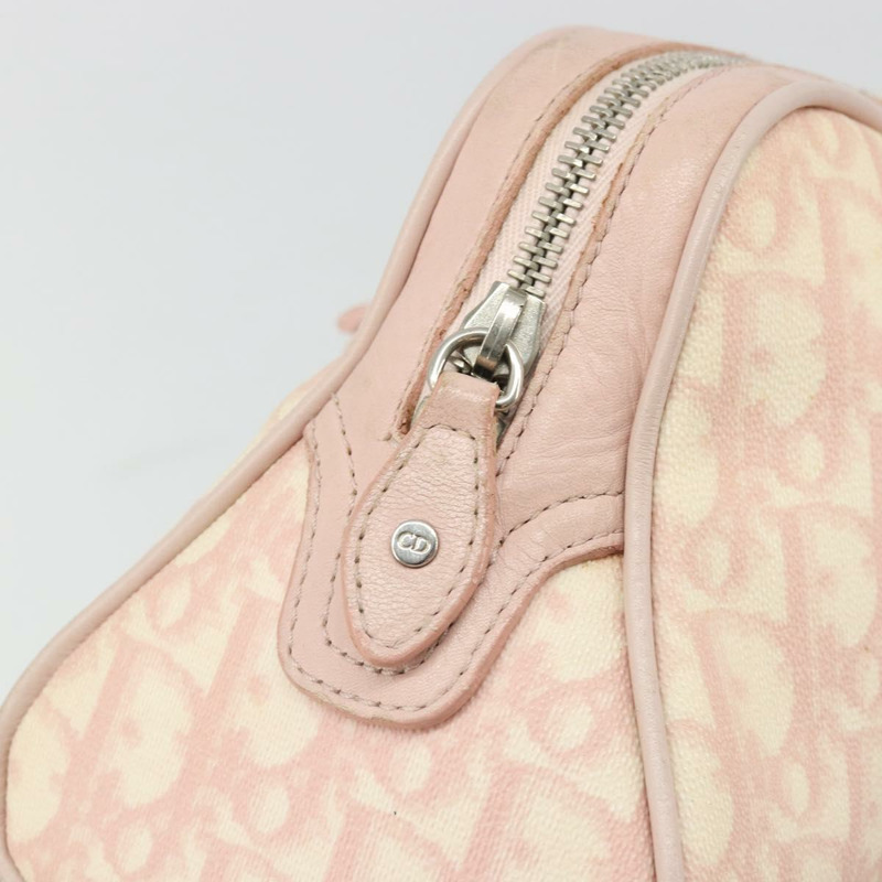 【日本直送】Christian Dior Trotter帆布鏈條浪漫包 PVC粉紅銀色 正品 175434A-17
