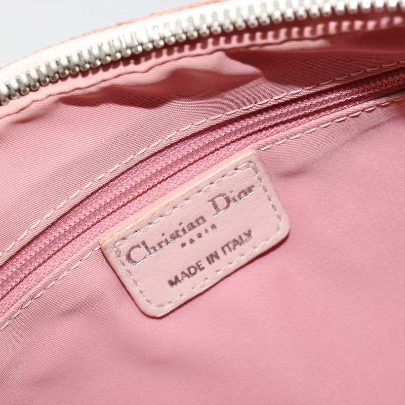 【日本直送】Christian Dior Trotter帆布鏈條浪漫包 PVC粉紅銀色 正品 175434A-18