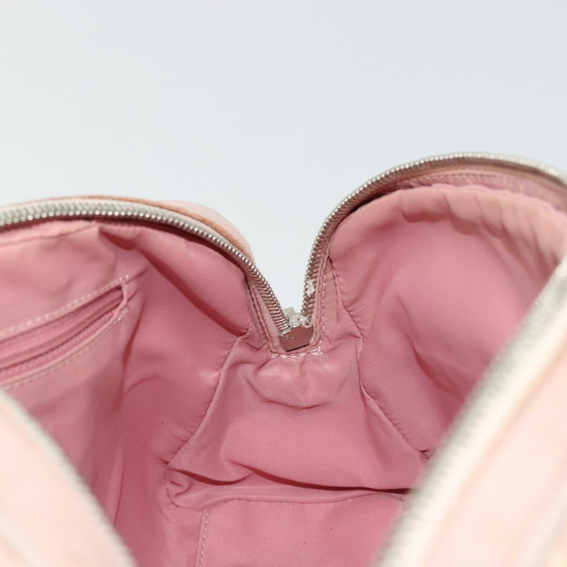 【日本直送】Christian Dior Trotter帆布鏈條浪漫包 PVC粉紅銀色 正品 175434A-19