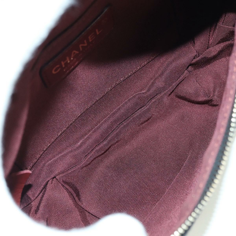 【日本直送】香奈兒 (CHANEL) 絎縫鏈條肩背包，棉質，黑色，金色雙C標誌，正品編號 175443SAM-10