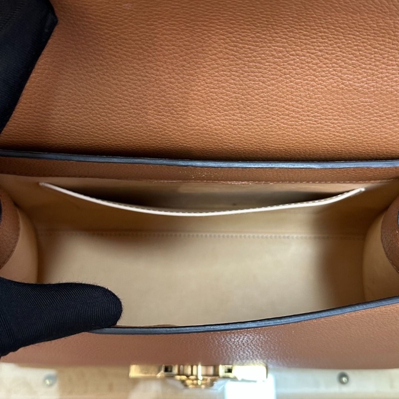 MOYNAT 金棕金扣Rejane中號 手提肩背斜背包26*19*9 95新 配件盒子 塵袋 吊牌-6