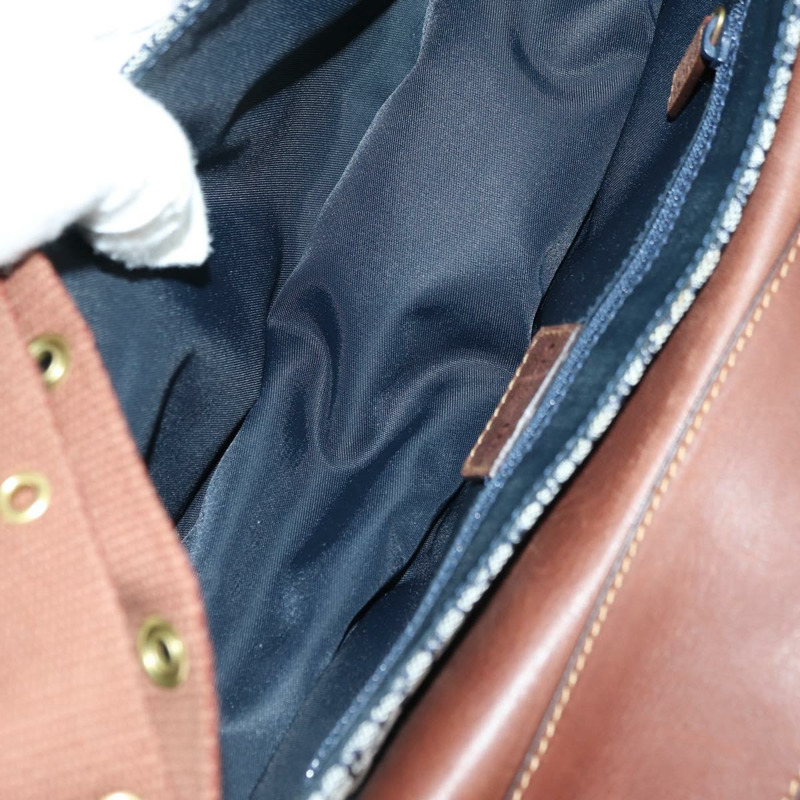 【日本直送】Christian Dior Trotter帆布街頭風單肩包 金色 海軍藍 正品 175442SAV-10