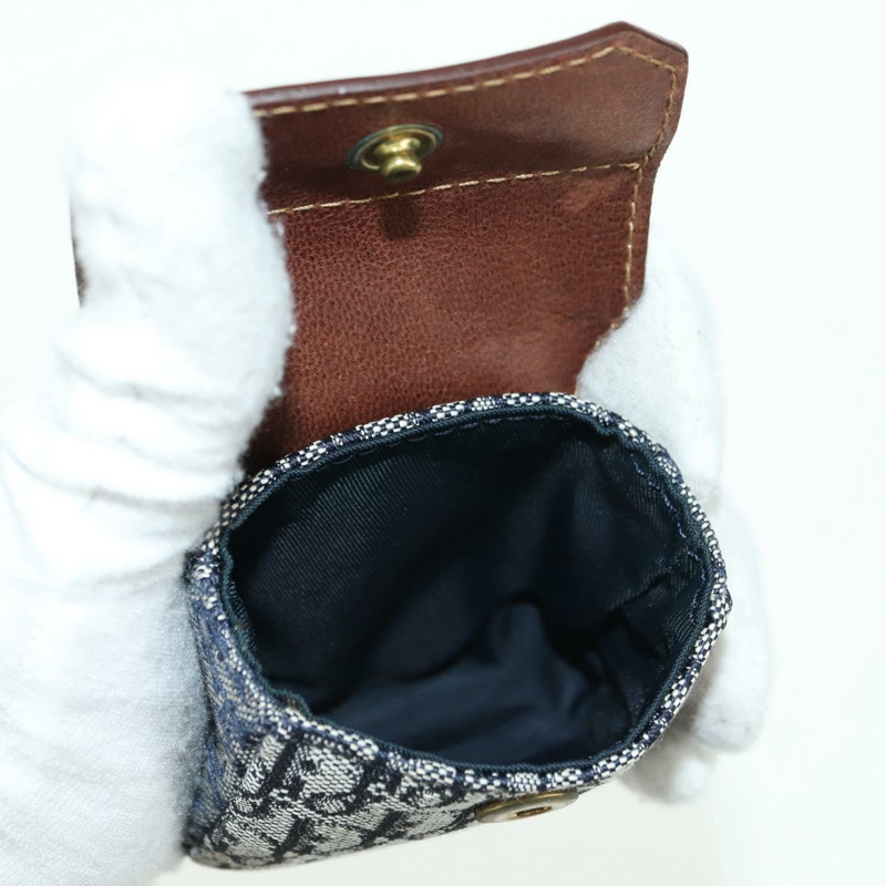 【日本直送】Christian Dior Trotter帆布街頭風單肩包 金色 海軍藍 正品 175442SAV-21