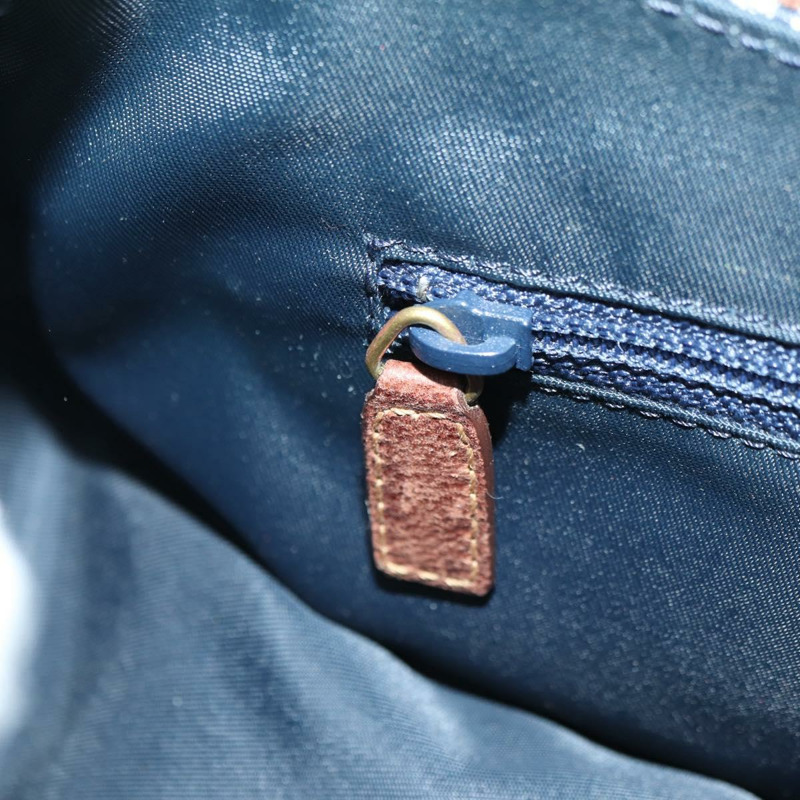 【日本直送】Christian Dior Trotter帆布街頭風單肩包 金色 海軍藍 正品 175442SAV-26