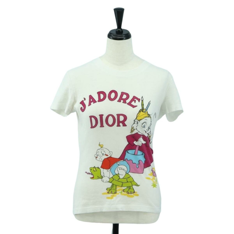 【日本直送】Christian Dior Galliano Period 短袖T卹 純棉 白色 正品 YKZ1435V-0