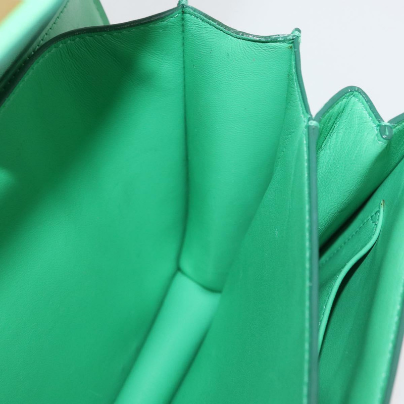 【日本直送】CELINE 經典 Box 肩背包 皮革 綠色 金色 正品 YKZ1239A-17