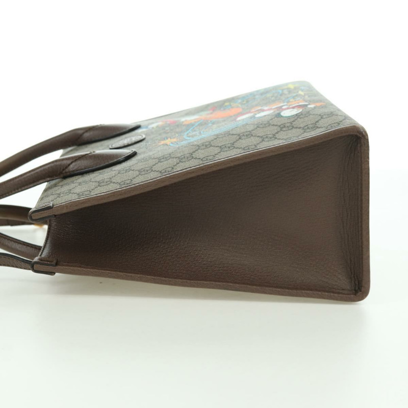 【日本直送】GUCCI GG Supreme 唐老鴨手提包 PVC 兩用 米色 金色 648134 正品 YKZ1322M-2