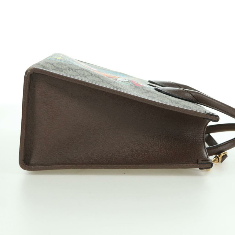 【日本直送】GUCCI GG Supreme 唐老鴨手提包 PVC 兩用 米色 金色 648134 正品 YKZ1322M-3