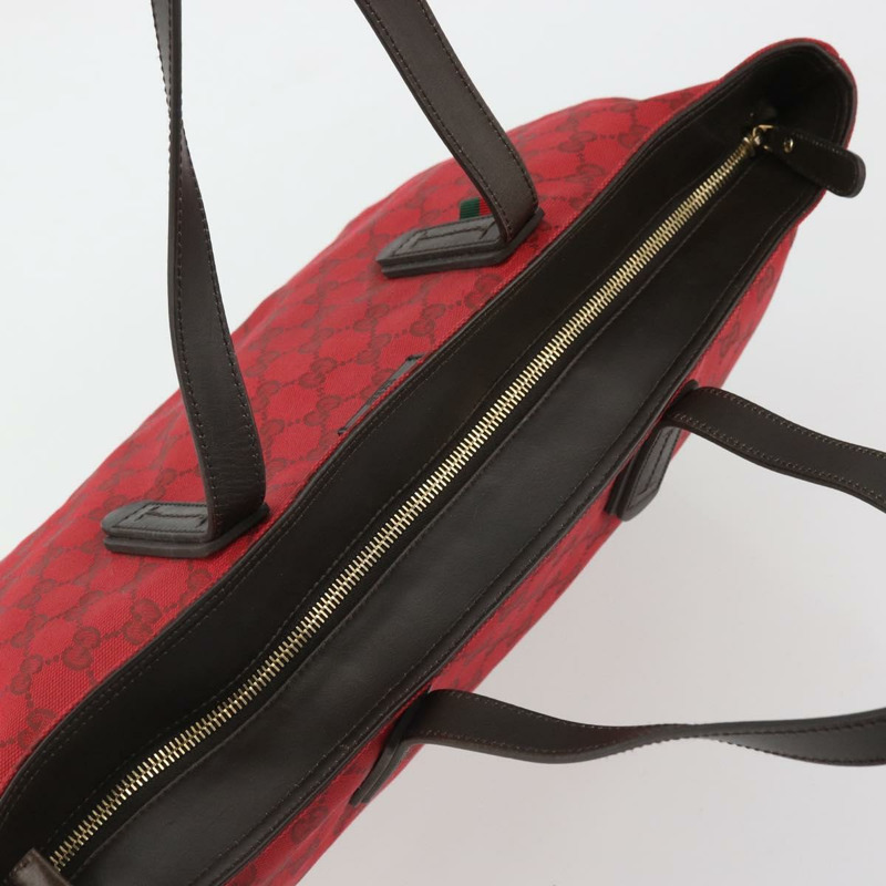 【日本直送】GUCCI GG帆布托特包 紅色金色 308928 正品 YKZ1284A-5