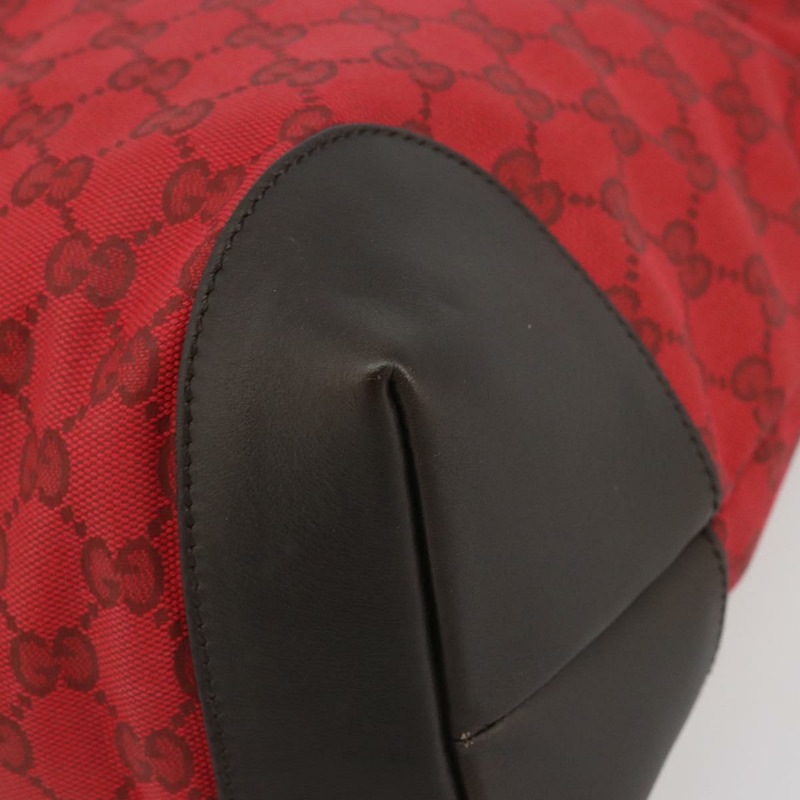 【日本直送】GUCCI GG帆布托特包 紅色金色 308928 正品 YKZ1284A-7