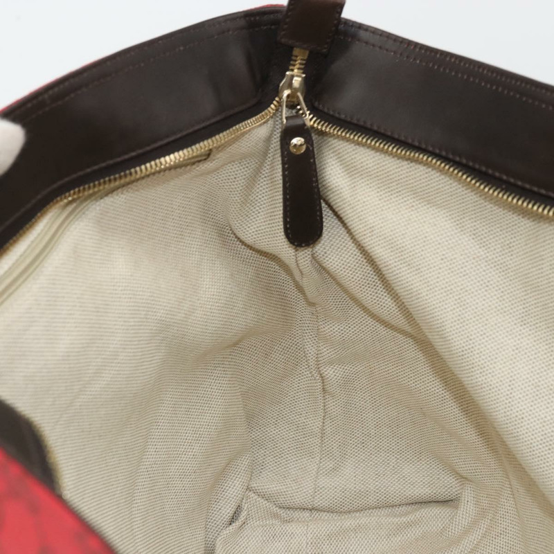 【日本直送】GUCCI GG帆布托特包 紅色金色 308928 正品 YKZ1284A-19