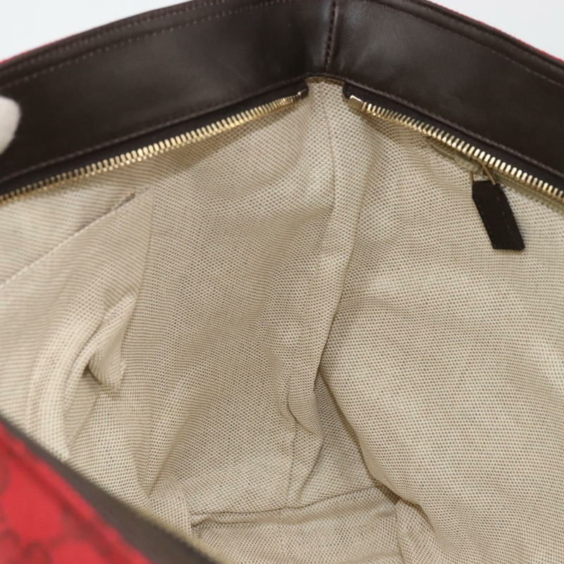 【日本直送】GUCCI GG帆布托特包 紅色金色 308928 正品 YKZ1284A-20