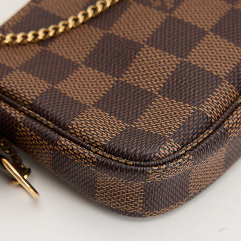 二手Lv 棋盤格mini麻將包-4