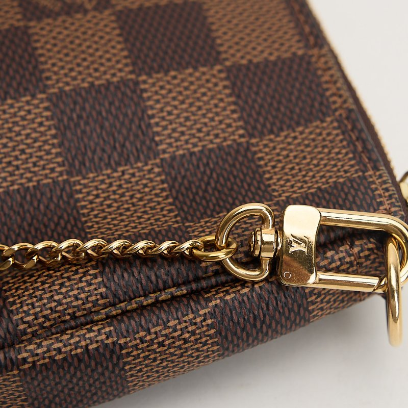 二手Lv 棋盤格mini麻將包-9