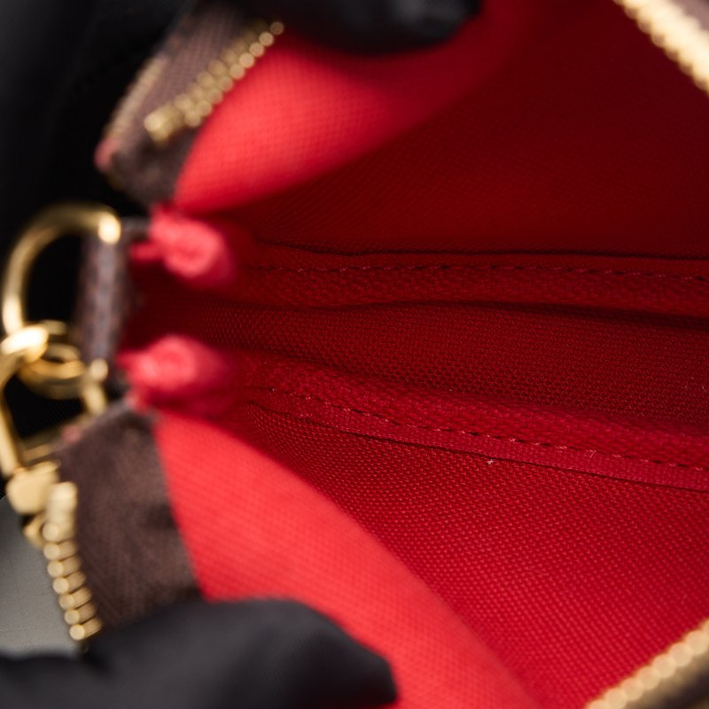 二手Lv 棋盤格mini麻將包-16