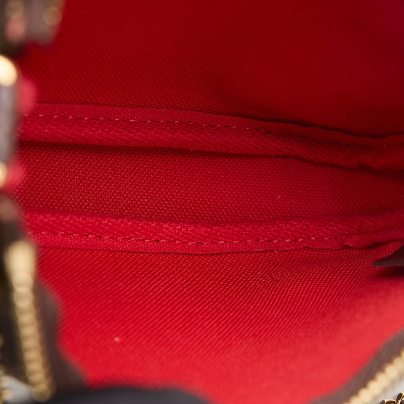 二手Lv 棋盤格mini麻將包-18