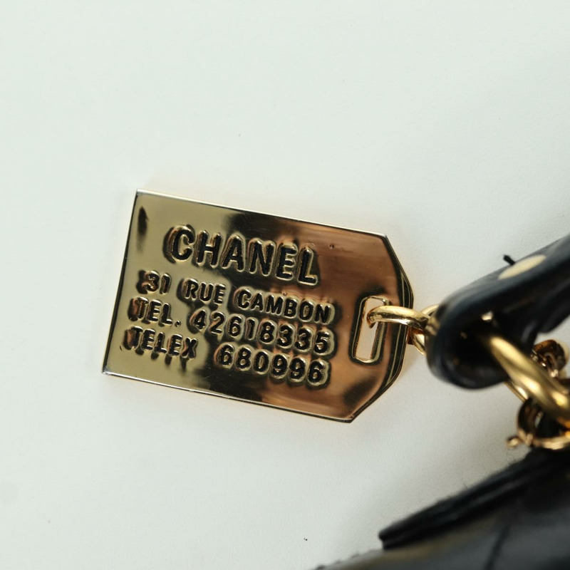 【日本直送】香奈兒 (CHANEL) Matelasse 雙旋扣鏈條包 羊皮 2way CC Auth YKZ1263SV-8