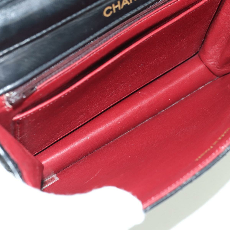 【日本直送】香奈兒 (CHANEL) Matelasse 雙旋扣鏈條包 羊皮 2way CC Auth YKZ1263SV-9