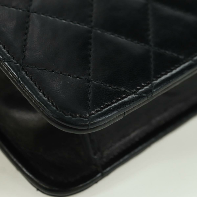 【日本直送】香奈兒 (CHANEL) Matelasse 雙旋扣鏈條包 羊皮 2way CC Auth YKZ1263SV-17