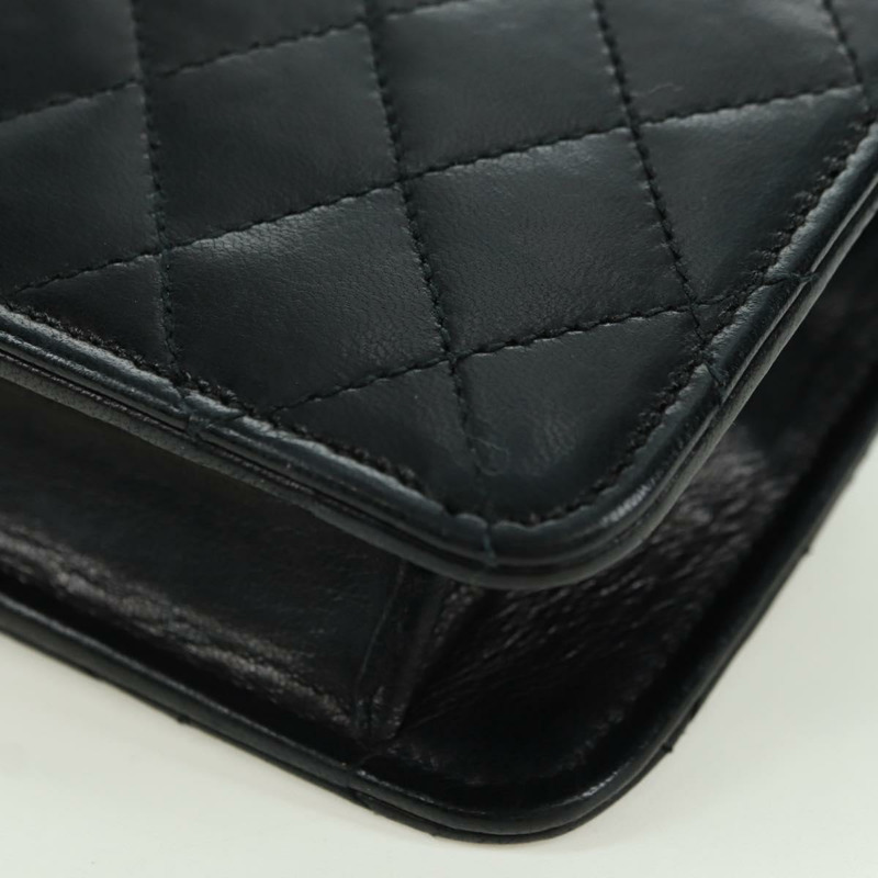 【日本直送】香奈兒 (CHANEL) Matelasse 雙旋扣鏈條包 羊皮 2way CC Auth YKZ1263SV-18