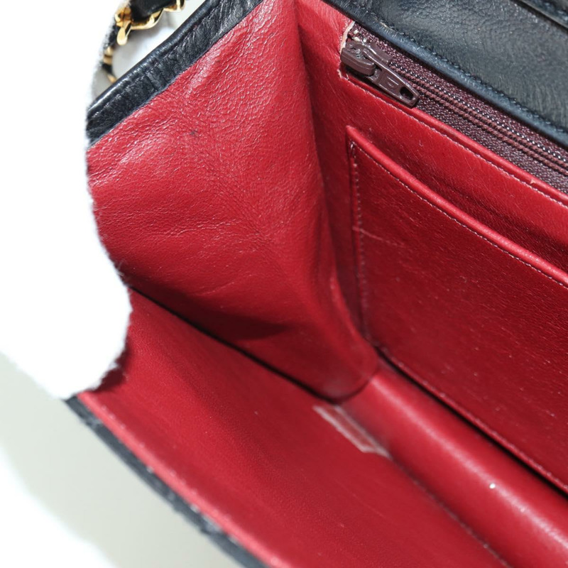 【日本直送】香奈兒 (CHANEL) Matelasse 雙旋扣鏈條包 羊皮 2way CC Auth YKZ1263SV-24