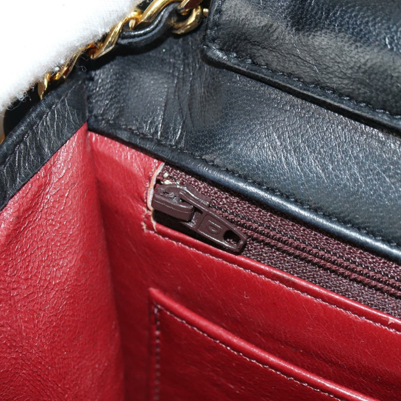 【日本直送】香奈兒 (CHANEL) Matelasse 雙旋扣鏈條包 羊皮 2way CC Auth YKZ1263SV-25