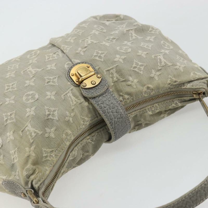 【日本直送】路易威登 Monogram Denim Slytree 肩背包 灰色 M45834 LV Auth YKZ1351A-5