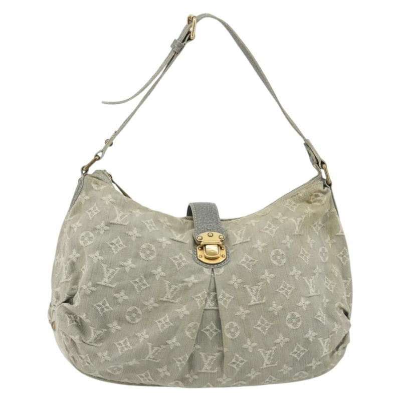 【日本直送】路易威登 Monogram Denim Slytree 肩背包 灰色 M45834 LV Auth YKZ1351A-12